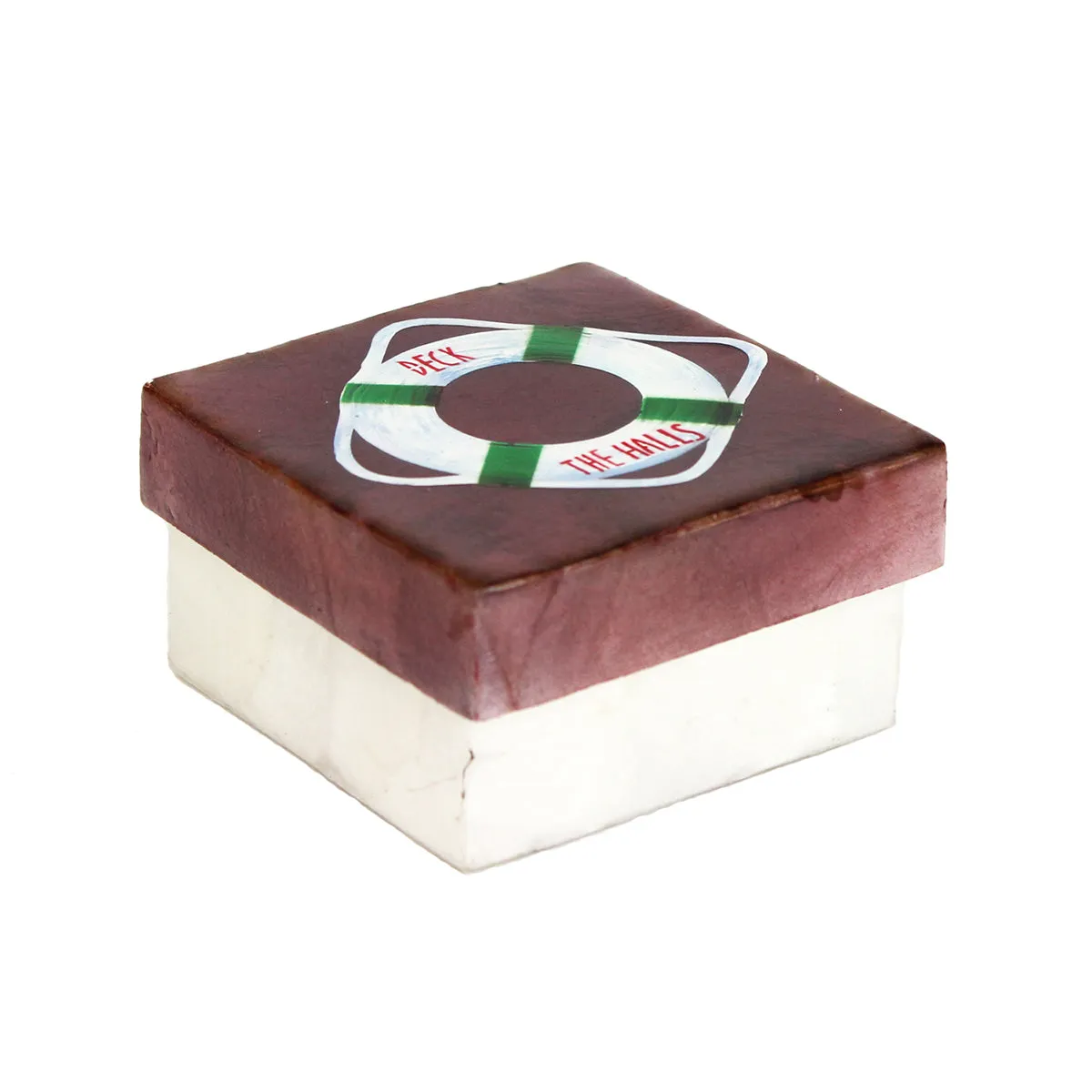 3 in. Capiz Holiday Life Ring Box