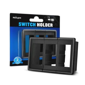 3Pcs Rocker Switch Holder Panel Housings