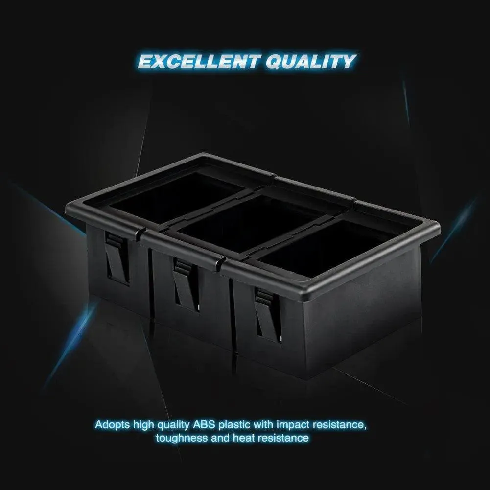 3Pcs Rocker Switch Holder Panel Housings