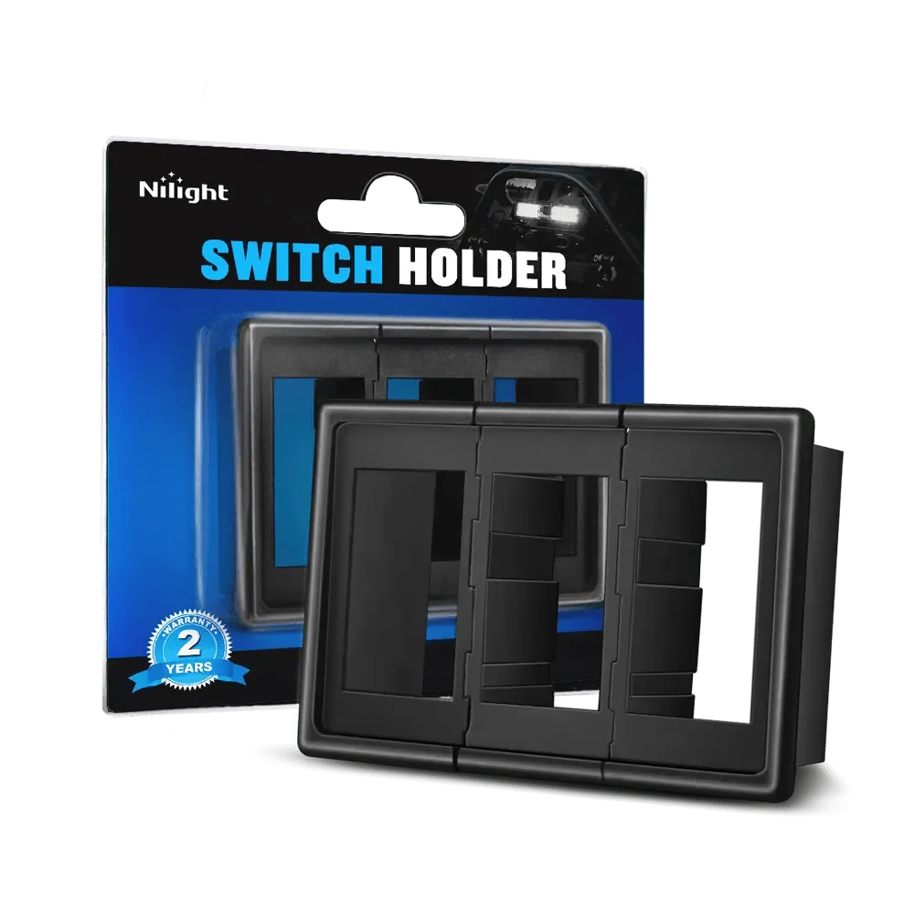 3Pcs Rocker Switch Holder Panel Housings