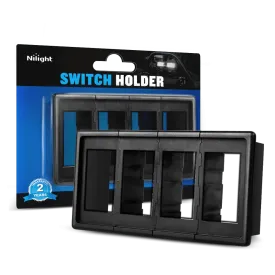 4Pcs Rocker Switch Holder Panel Housings
