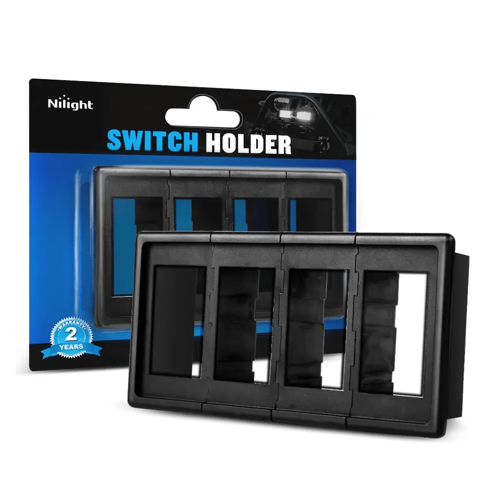 4Pcs Rocker Switch Holder Panel Housings