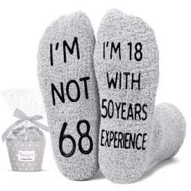 68th Birthday Gifts Ideas for Men - Socks for 68 Year Old Middle Aged Man, 68th Birthday Gifts for Him, 68 Year Old Gifts for Male