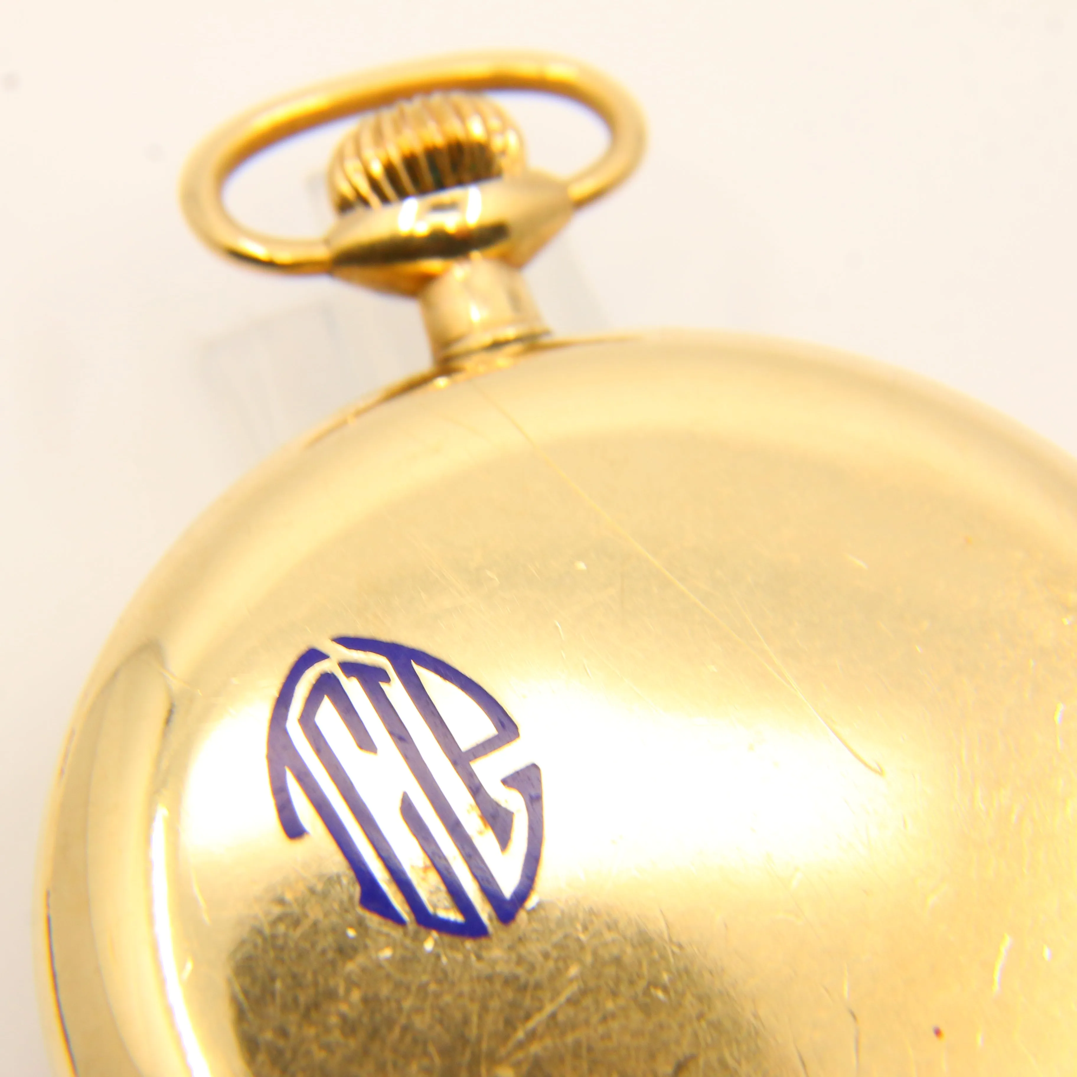 Antique Burlington USA 19 Jewel Keyless Pocket Watch Antique Watch Gift Gold Plated Rolled Gold Pocket Watch