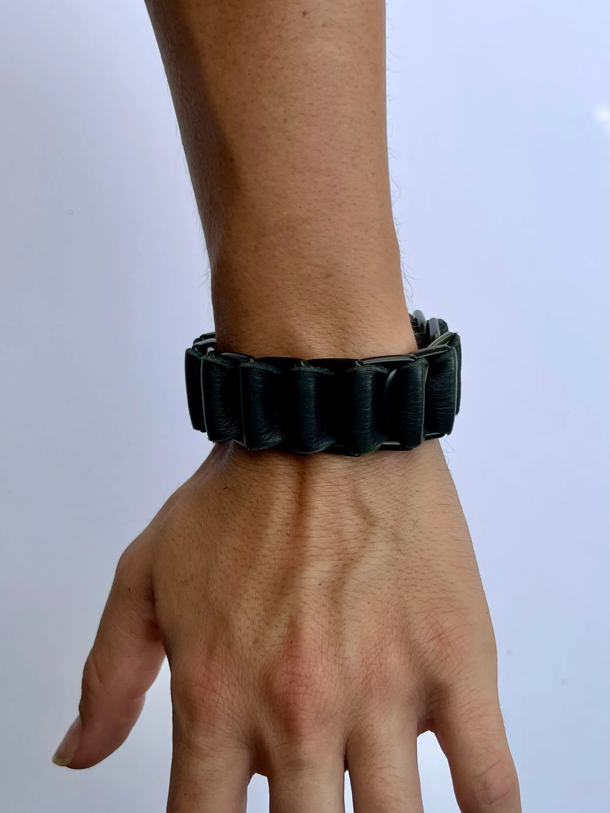 Black on Black Woven Cuff