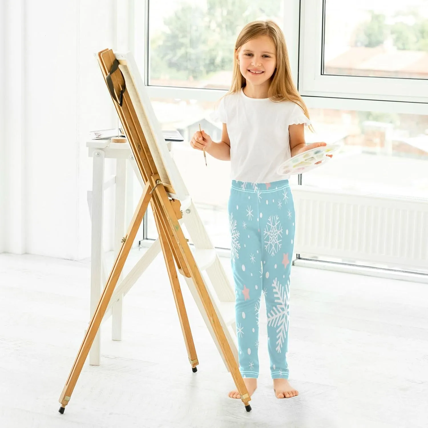 Boccsty Christmas Leggings Winter Kids Yoga Pants Dance Active Tights 4T-10T