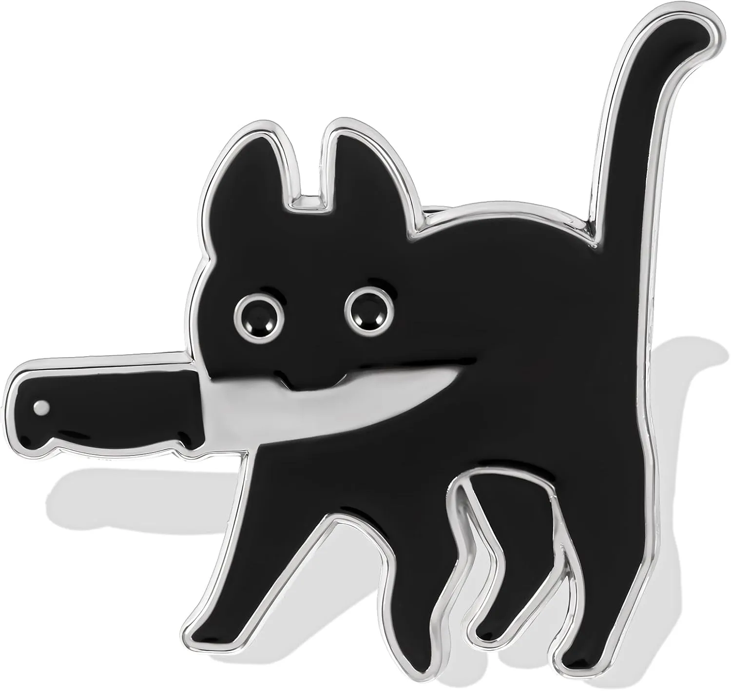 Cat Pins Funny Cat Enamel Pin Cute Cartoon Black Cat Brooch Pins for Backpacks Badges Lapel Bag Jacket Metal Novelty Hat Pins Accessory for Men Women Girls Kids