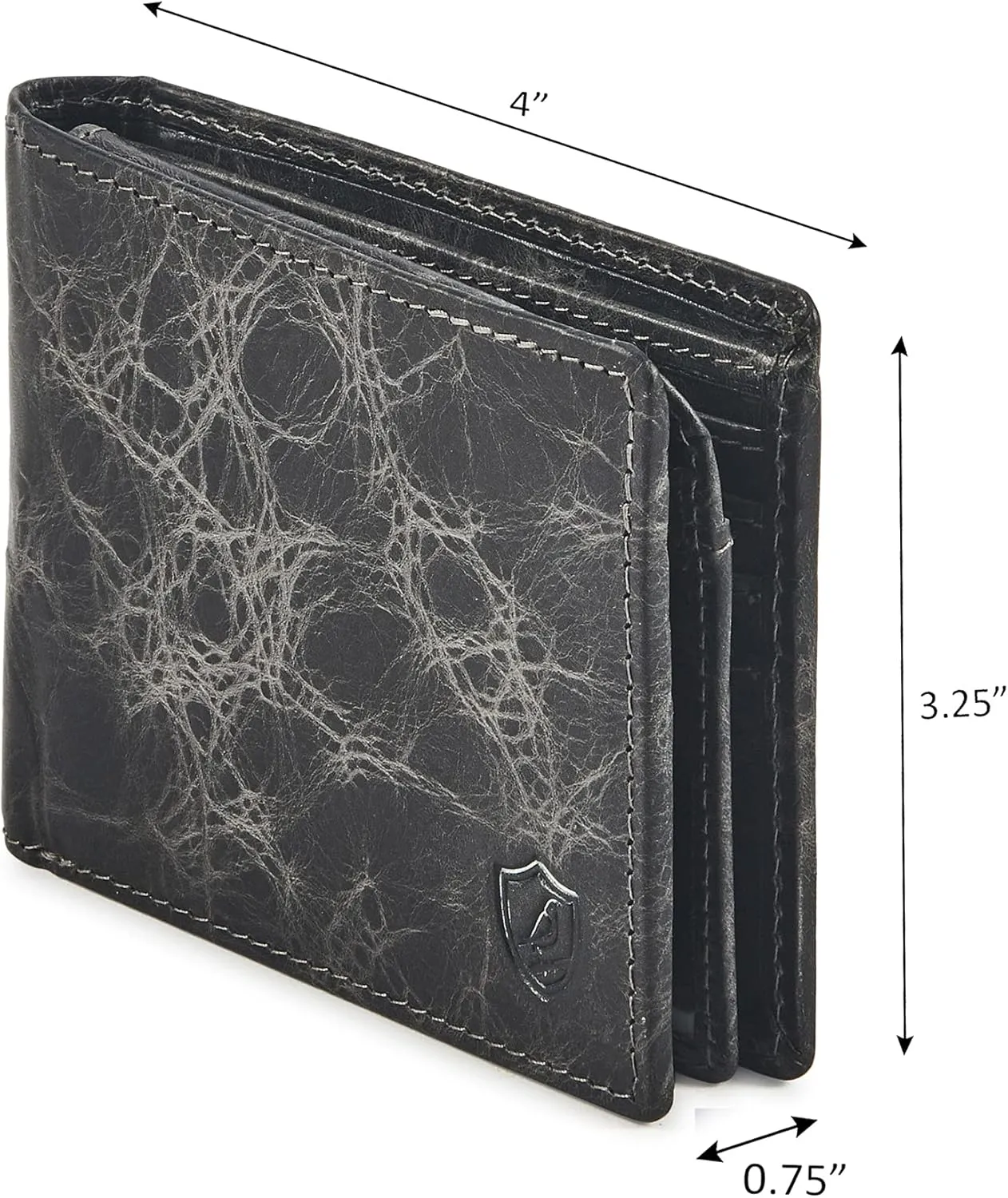 Cochoa Wallet for Men's RFID Blocking Real Leather Bifold Stylish 2 ID Window in Gift Box