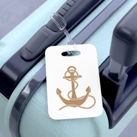 Custom Nautical Anchor Luggage Tag - Personalized Travel Essential