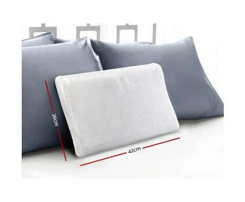 DEL 2 X Memory Foam Pillow Kid Pillows Contour Low Profile Contour Small Cushion