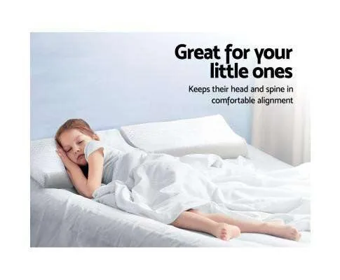 DEL 2 X Memory Foam Pillow Kid Pillows Contour Low Profile Contour Small Cushion