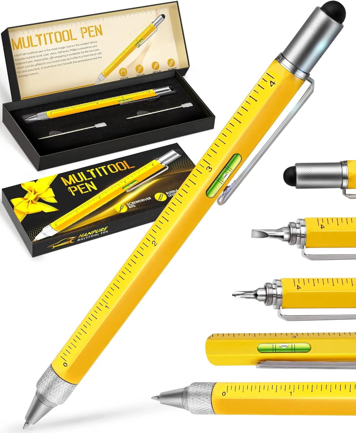 Father's Day Gifts for Dad Husband, Multitool Pen Cool Mens Gifts, Dad Gifts for Men Who Have Everything, Tools for Men Cool Gadgets, Husband Valentines Christmas Gifts Basket