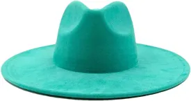 Fedoras Hat Brim Feather Accessories Wide Brim Jazz Hat Men and Women Panama Hat Sombrero 69 M55-58cm