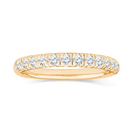 Flat Stackable Diamond Band