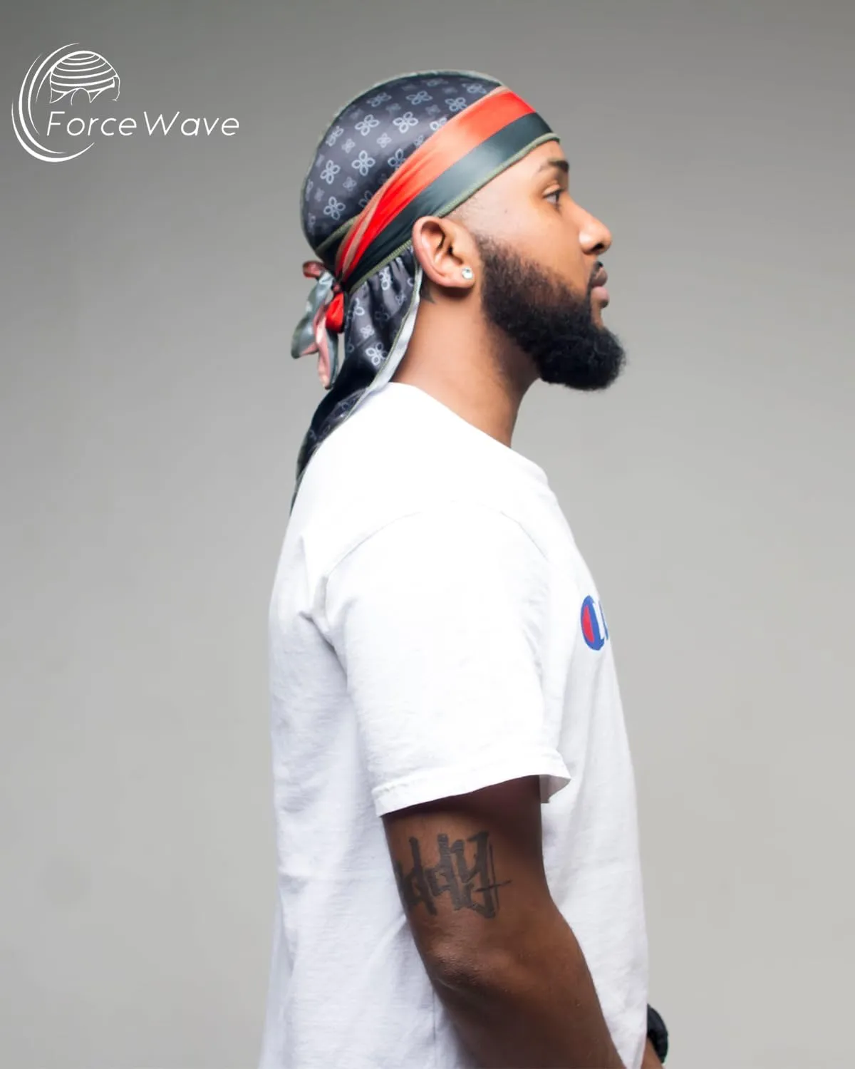 ForceWave Durag for Men Designer for Waves Silky Durag Du rag with Designed Pattern