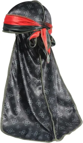 ForceWave Durag for Men Designer for Waves Silky Durag Du rag with Designed Pattern