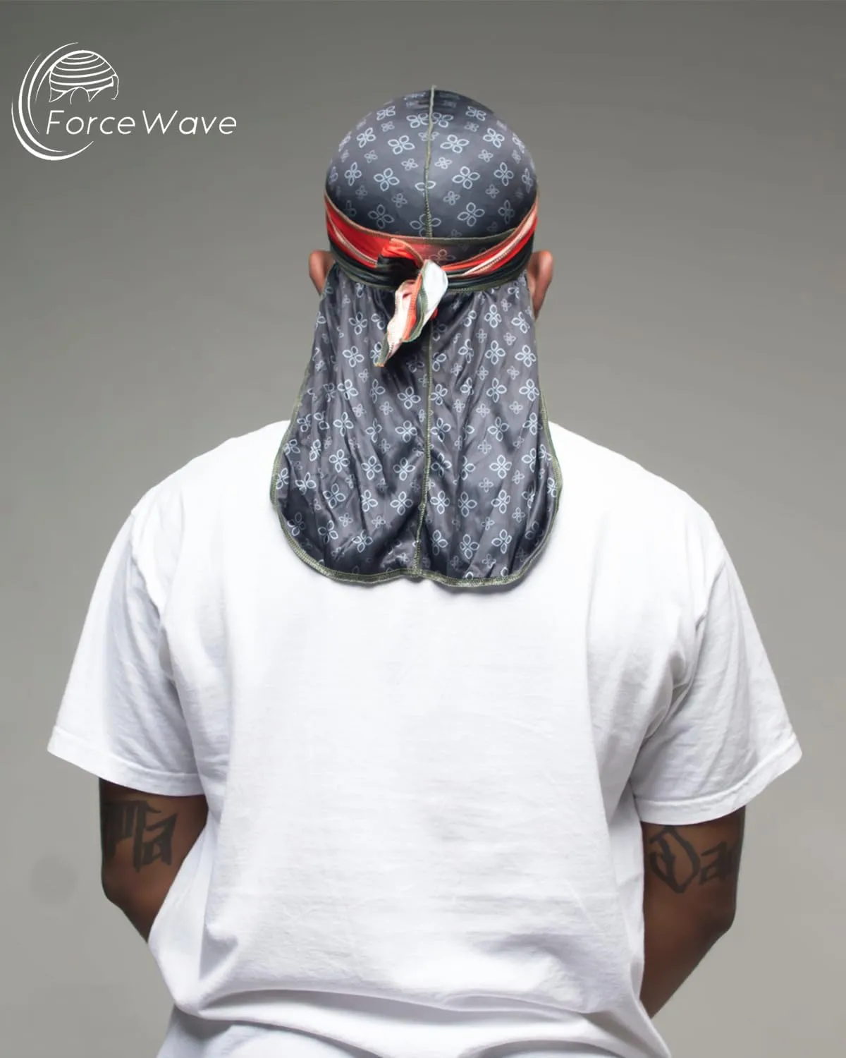 ForceWave Durag for Men Designer for Waves Silky Durag Du rag with Designed Pattern