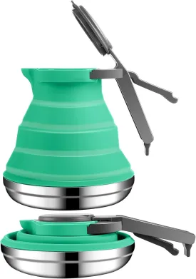 Geiserailie Portable Camping Coffee Pot and Kettle for Hiking Travel and Outdoors