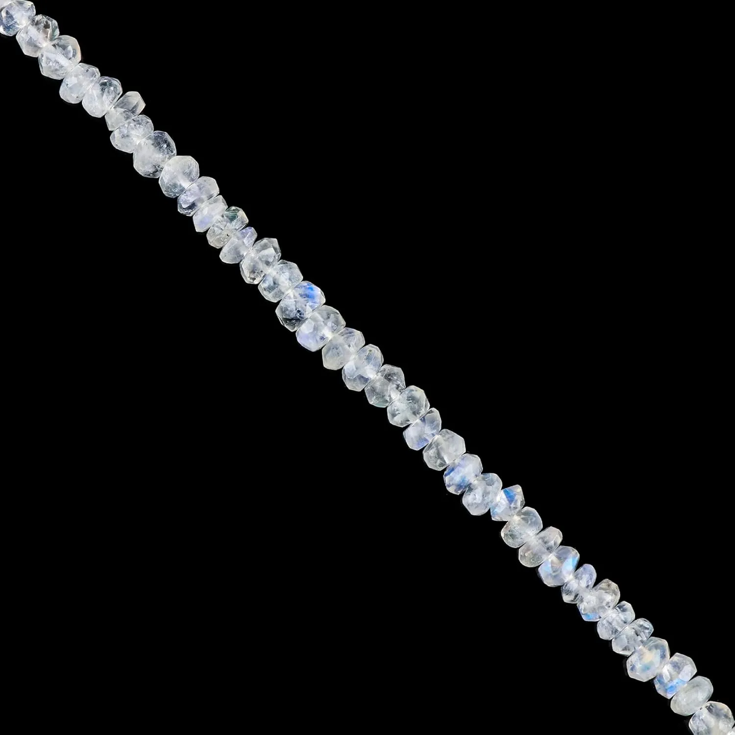 Gempires Natural Rainbow Moonstone Beaded Bracelet June Birthstone Crystal Jewelry Hypoallergenic 8 Inch Gold Plated New Beginning Bracelets For Women