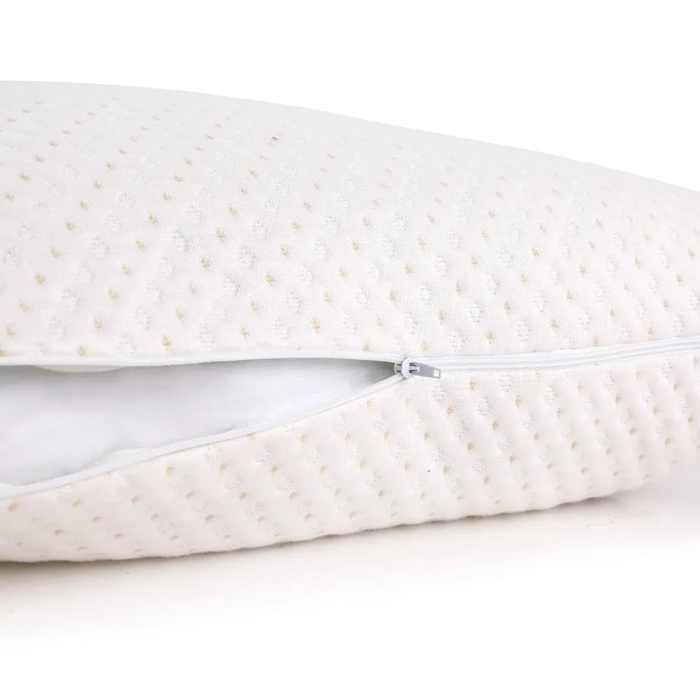 Giselle Bedding Memory Foam Pillow Bamboo Cover Twin Pack