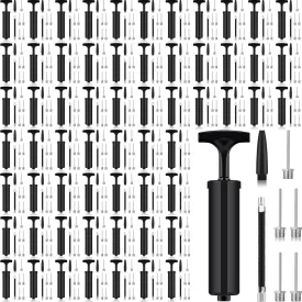 Jutom 200 Sets Portable Ball Pump Kit Include Needle Nozzle Extension Hose Hand Air Ball Pump Inflation Kit for Sports Ball Balloon Basketball Soccer Football Rugby Back to School