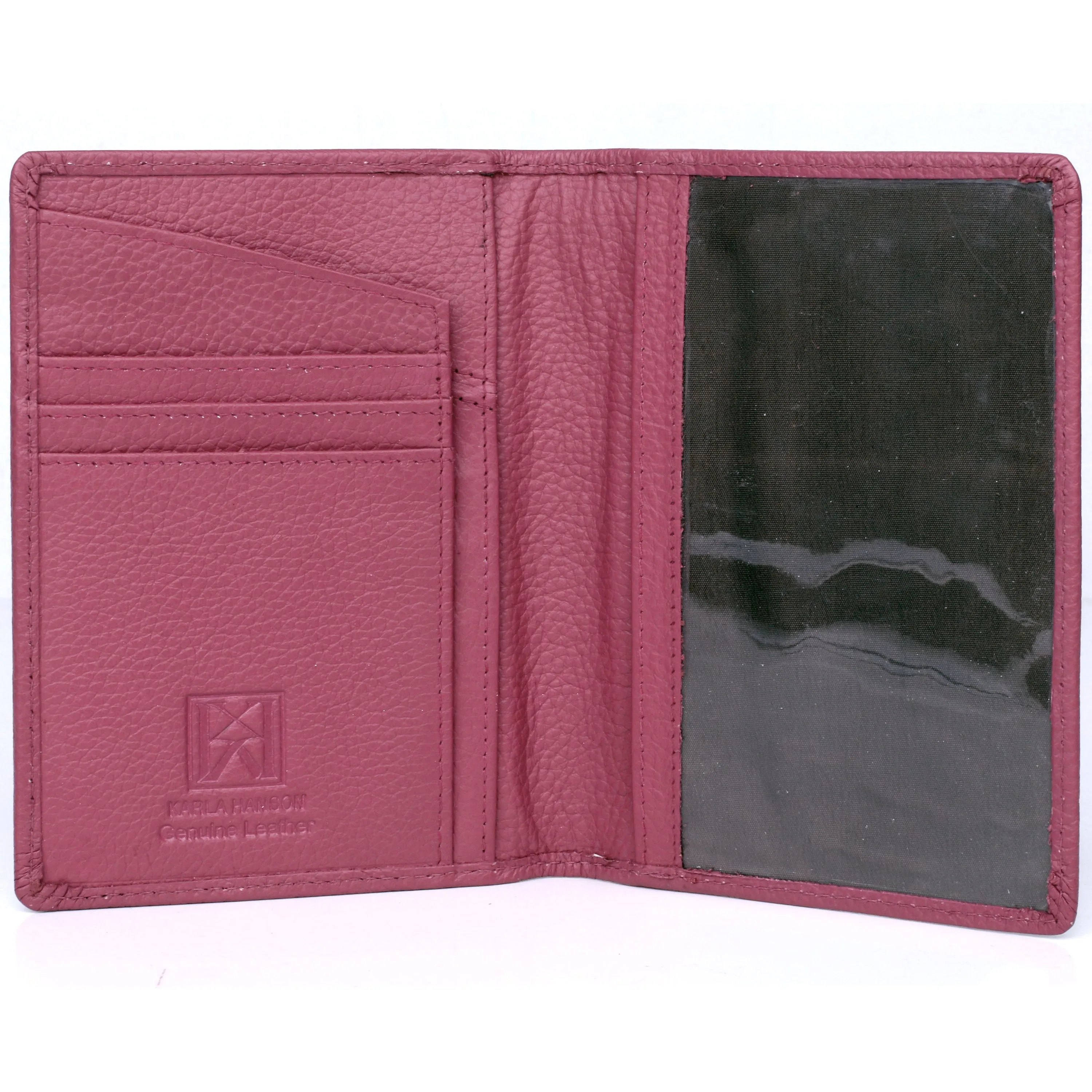 Karla Hanson RFID Travel Leather Passport Holder More Colors