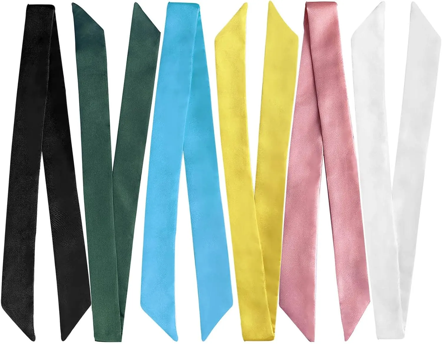 kcctoo Shiny Bag Scarfs for Women Handbag Handle Band Hair Neck Scarves Fashion Gifts