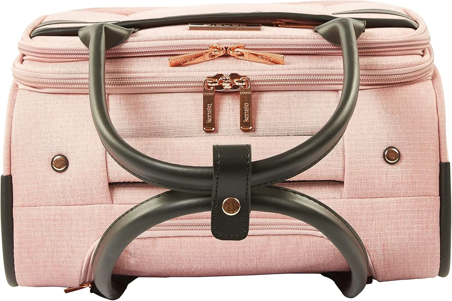 kensie Hudson Softside Spinner Luggage, Rose, 3-Piece Set (16/20/28)