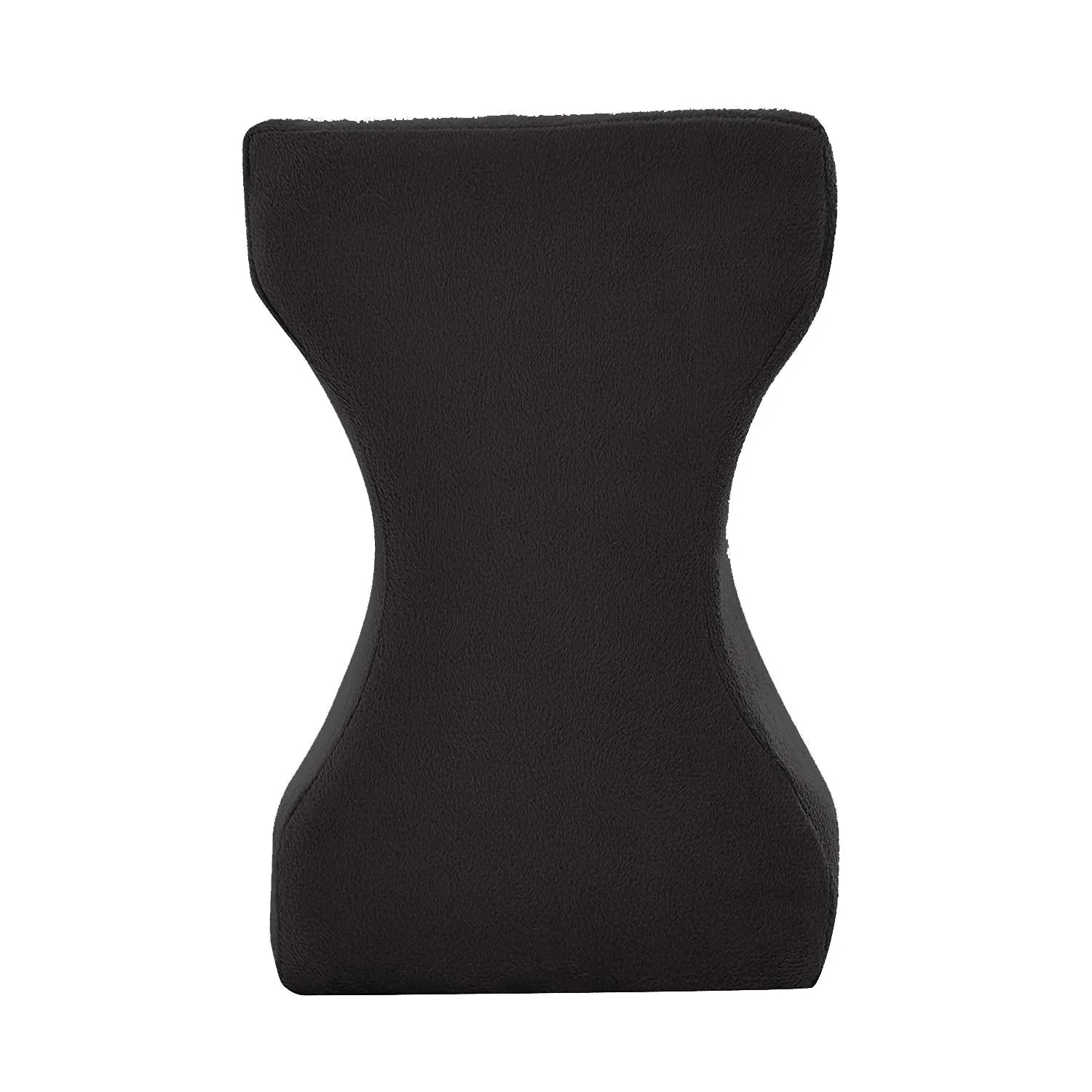 Kuber Industries Memory Foam Orthopaedic Knee Support Leg Rest Pillow for Side Sleepers, for Relief from Sciatica, Back Pain, Leg Pain, Pregnancy, Post Surgery, Hip & Joint Pain (Black) - CTKTC45943