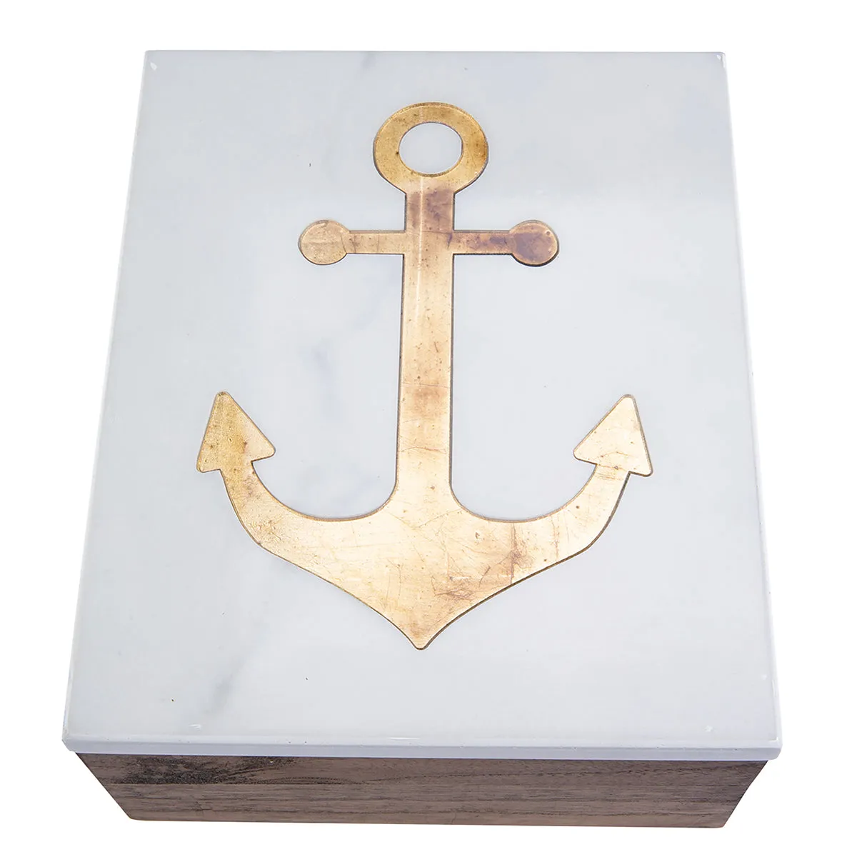 Large Box with Gold Anchor