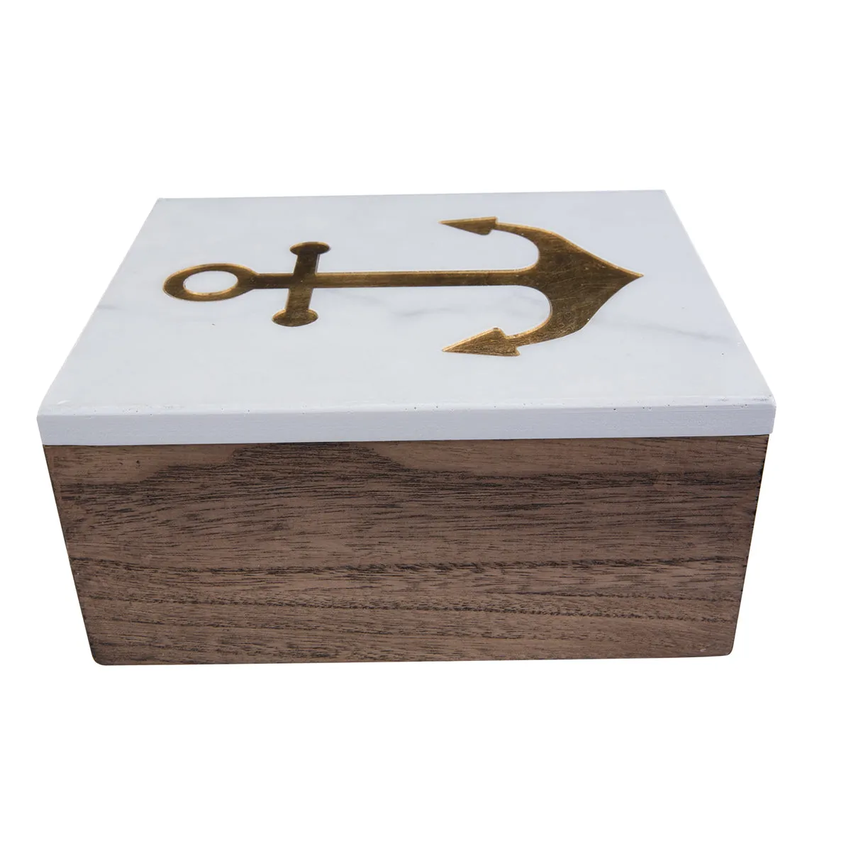 Large Box with Gold Anchor