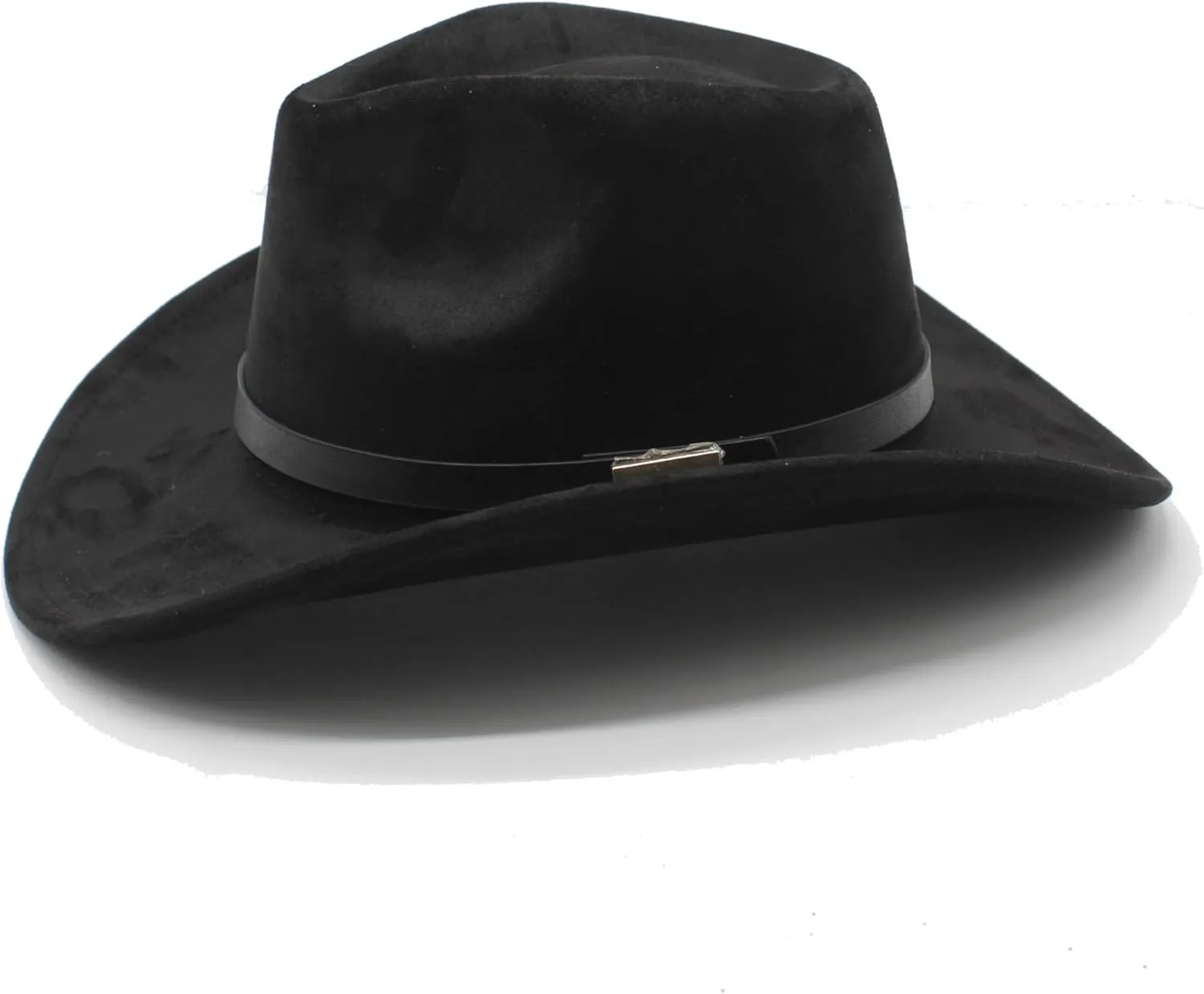 LIDHAY Cowboy Hat for Women Men Felt Wide Brim Cowgirl Hat Western Suede Hats for Cowboys and Cowgirls with Belt Buckle