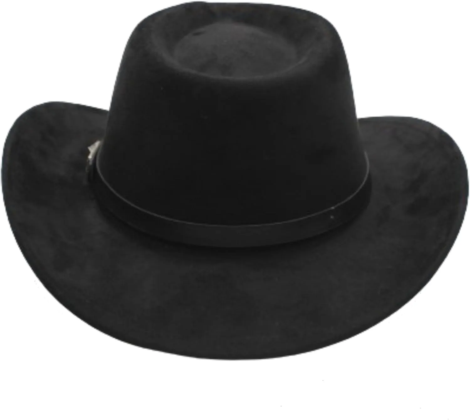 LIDHAY Cowboy Hat for Women Men Felt Wide Brim Cowgirl Hat Western Suede Hats for Cowboys and Cowgirls with Belt Buckle