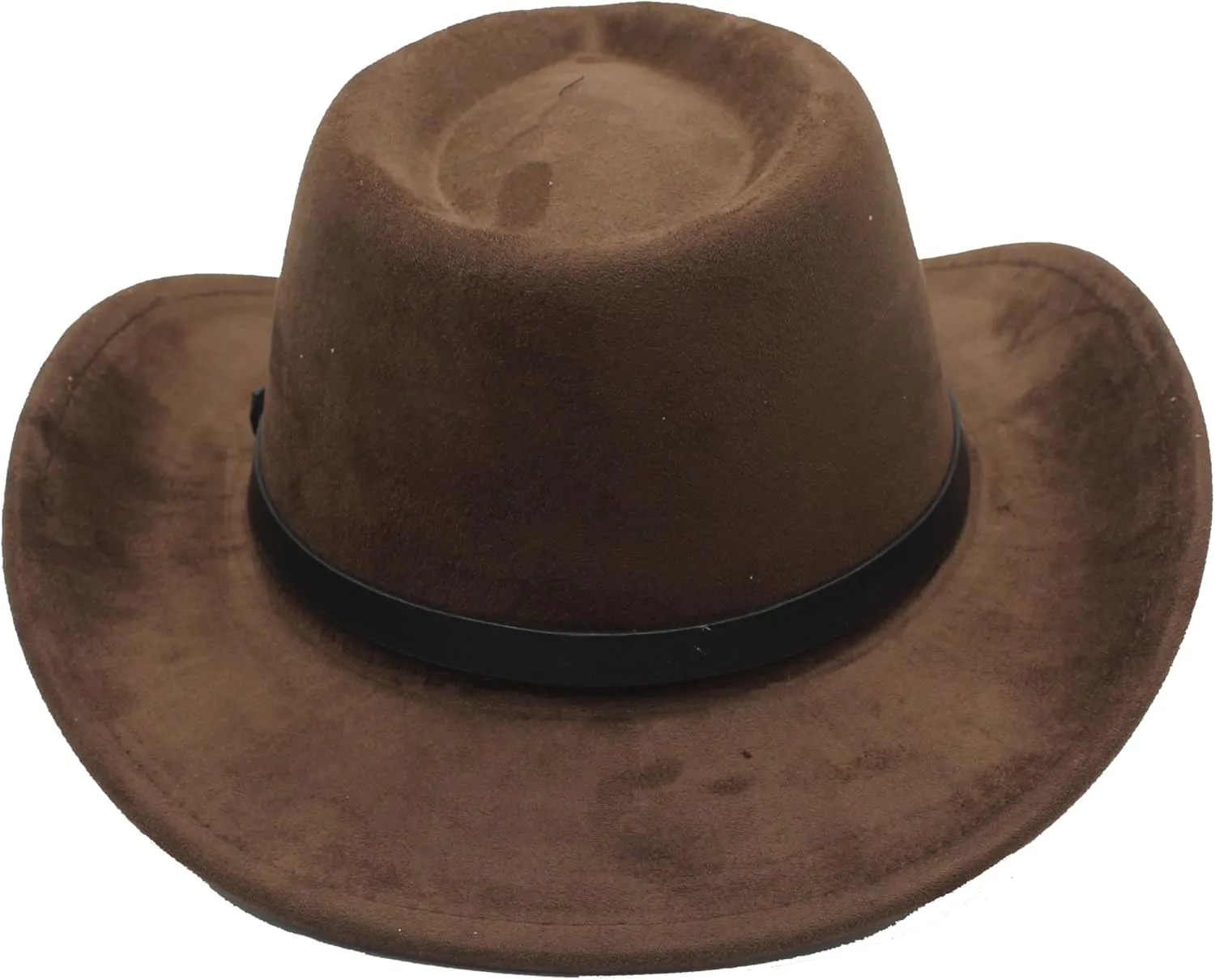 LIDHAY Cowboy Hat for Women Men Felt Wide Brim Cowgirl Hat Western Suede Hats for Cowboys and Cowgirls with Belt Buckle