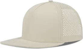 LiuSuper M/L/XL/XXL Flat Brim 5 Panel Hats for Men Performance Mens Snapback Hats Quick Dry Laser Perforated Baseball Cap