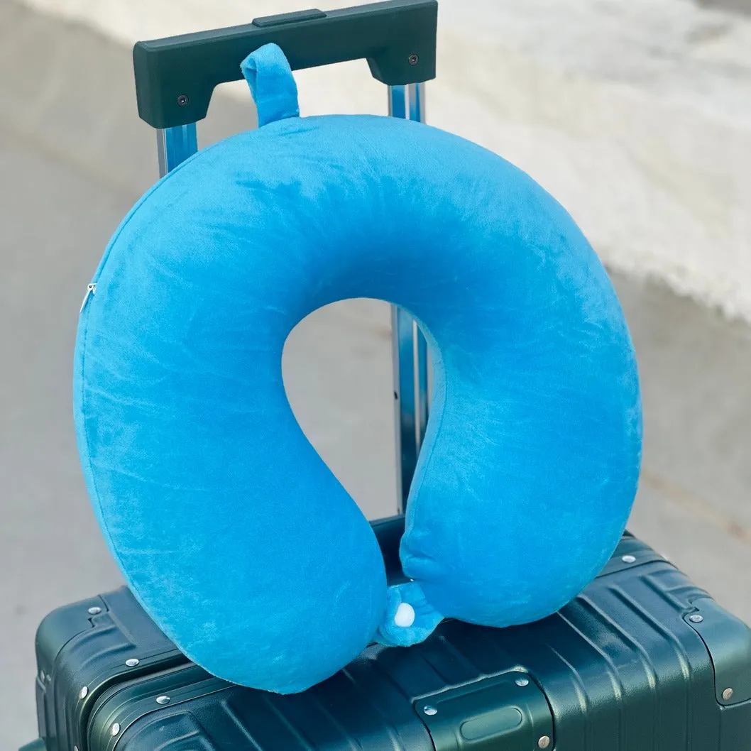 Memory Foam Neck Pillow U-Shaped | Super Soft Cute Neck Rest Cushion