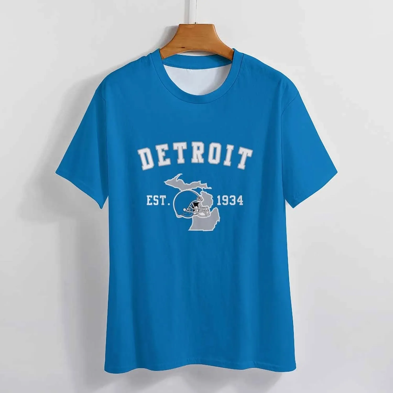 Men's Football Shirts Short Sleeve City Map Helmet T-Shirt Team Color Game Day Apparel Fans Gift S-2XL