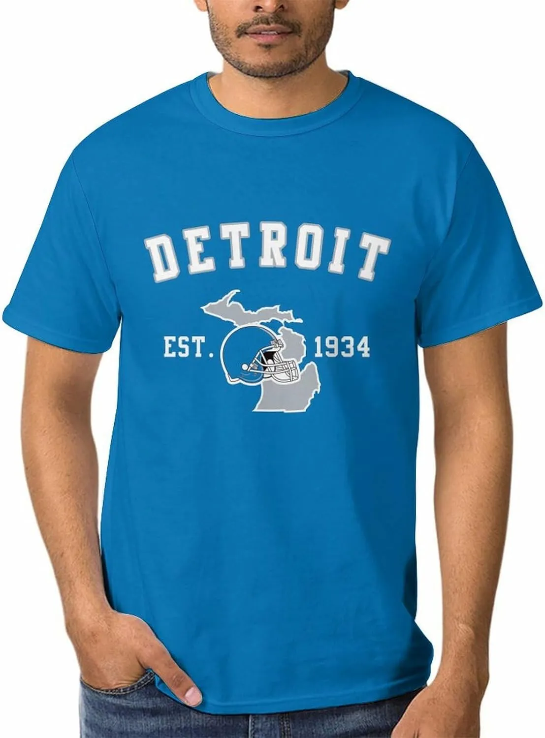 Men's Football Shirts Short Sleeve City Map Helmet T-Shirt Team Color Game Day Apparel Fans Gift S-2XL