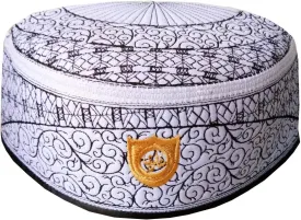 Muslim Kufi Hat ALW010 Islam Men Prayer Skull Cap Headware Ramadan Eid Gift