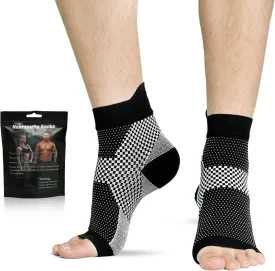 Neuropathy Socks for Women Men - Soothe Relief Socks for Neuropathy Pain Women - Ankle Compression Socks for Plantar Fasciitis, Ankle Compression Sleeve for Foot Arch Support & Swollen Feet and Ankles Relief