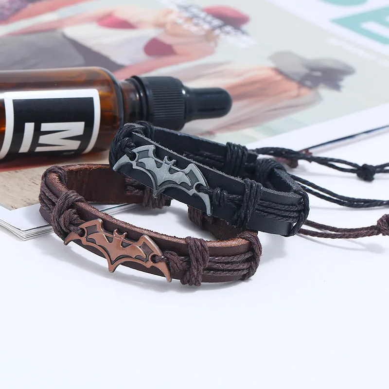 New models of woven leather alloy cross-border e-commerce supply animation around bracelet