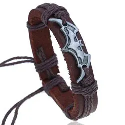 New models of woven leather alloy cross-border e-commerce supply animation around bracelet