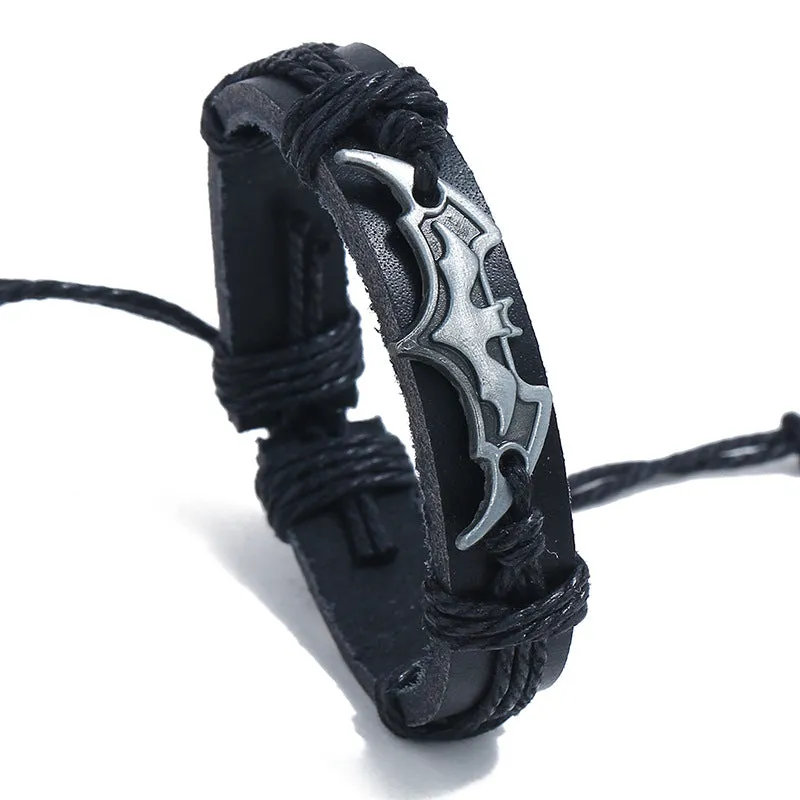 New models of woven leather alloy cross-border e-commerce supply animation around bracelet