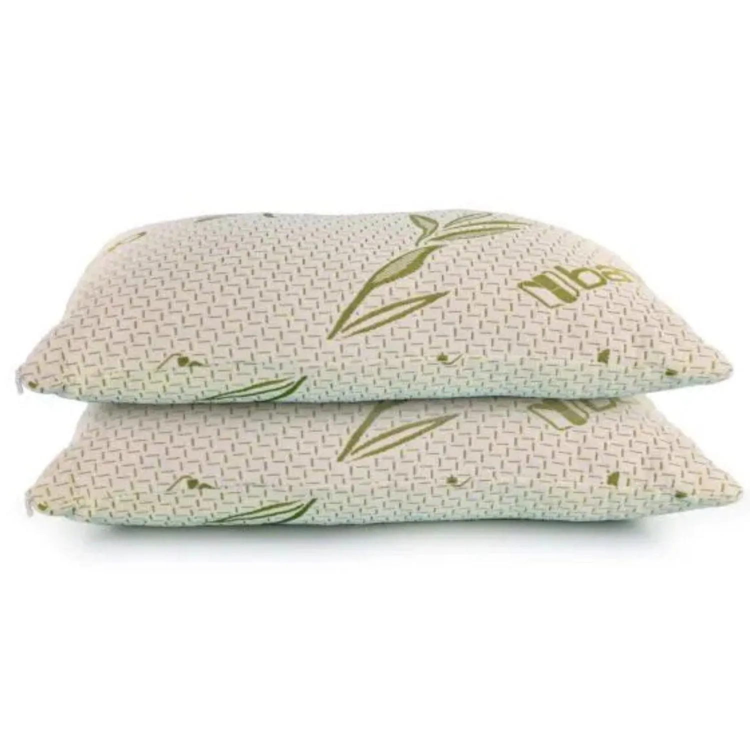 Pack of 2 Bamboo Shredded Memory Foam Pillow Neck and Shoulder Support Extra Bounce Back Bed Pillow