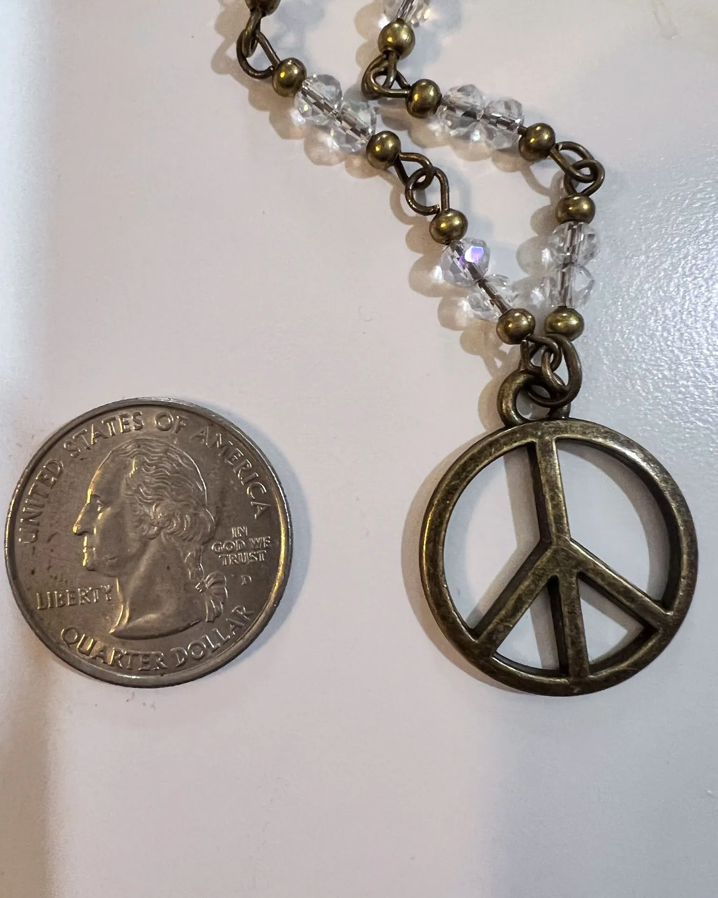 PEACE & LOVE SIGN BOHEMIAN NECKLACE
