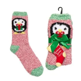 Penguin Fuzzy Women's Sock