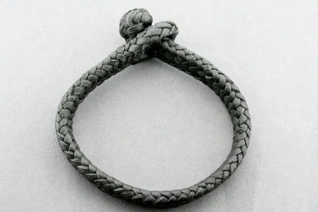 plaited leather bracelet - black