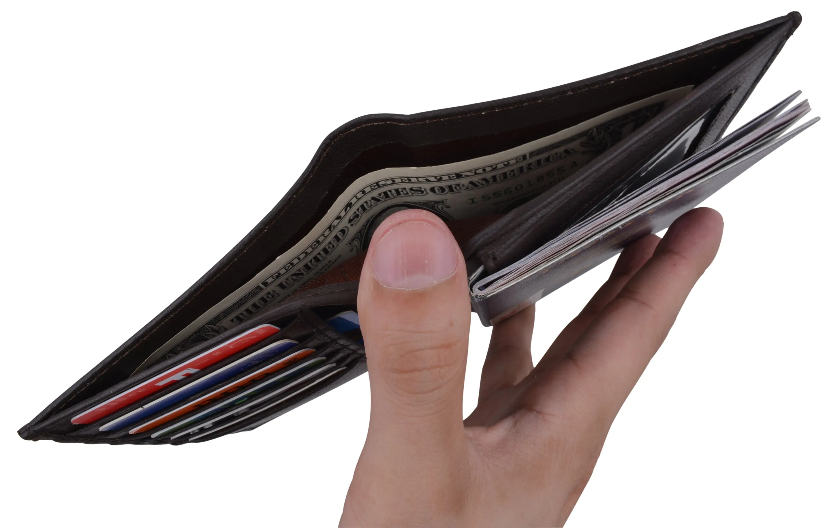 RFID Blocking Leather Passport Holder Wallet Cover Case Travel For Men and Women RFID751