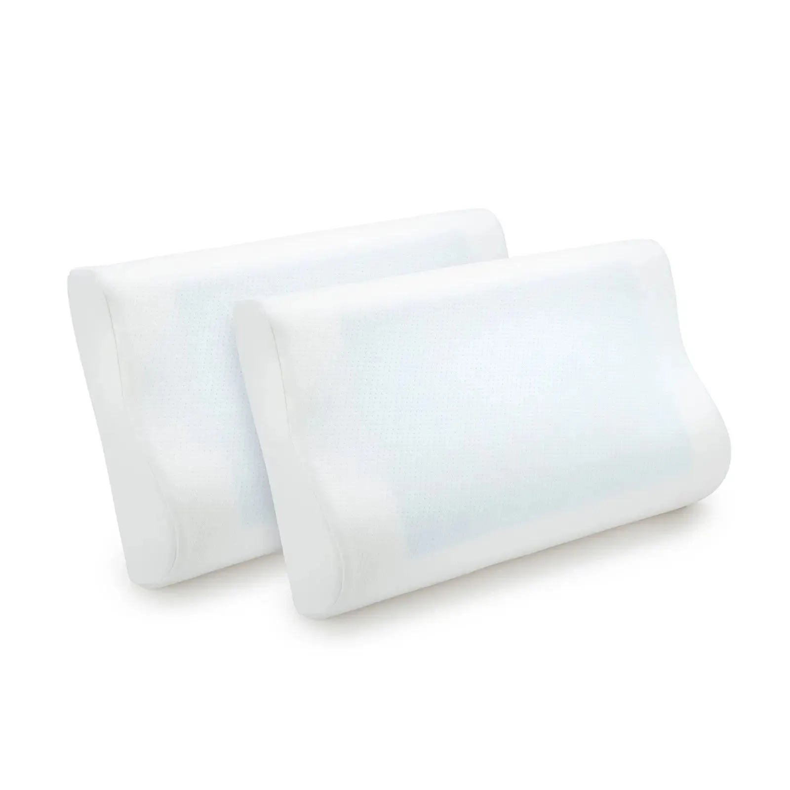 Royal comfort cooling gel contour high density memory foam pillow twin pack
