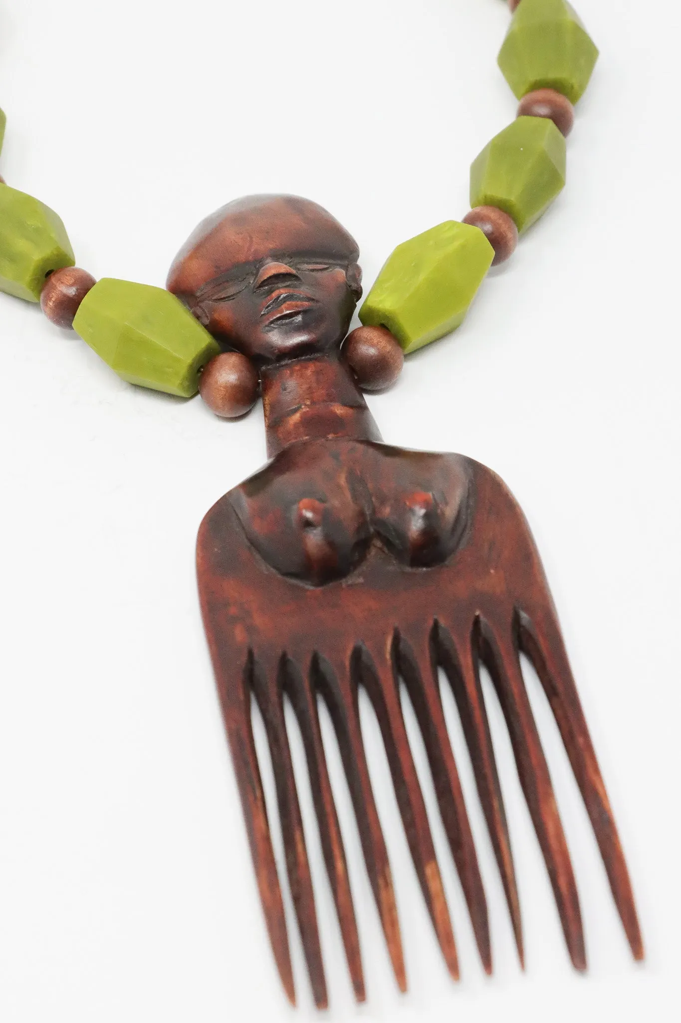 Sally Bass African Comb Necklace
